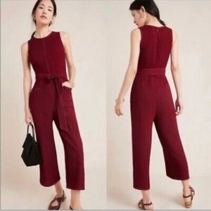 Burgundy jumpsuit